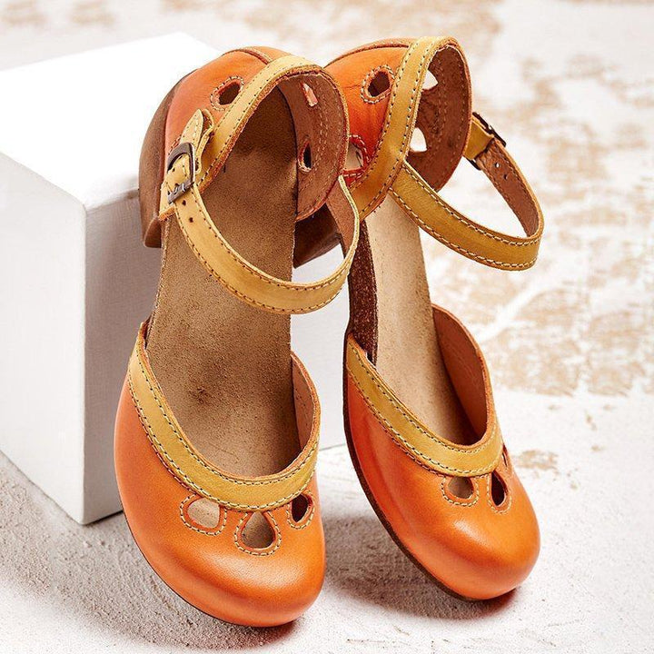 Amalia - Comfortable sandals with low heels