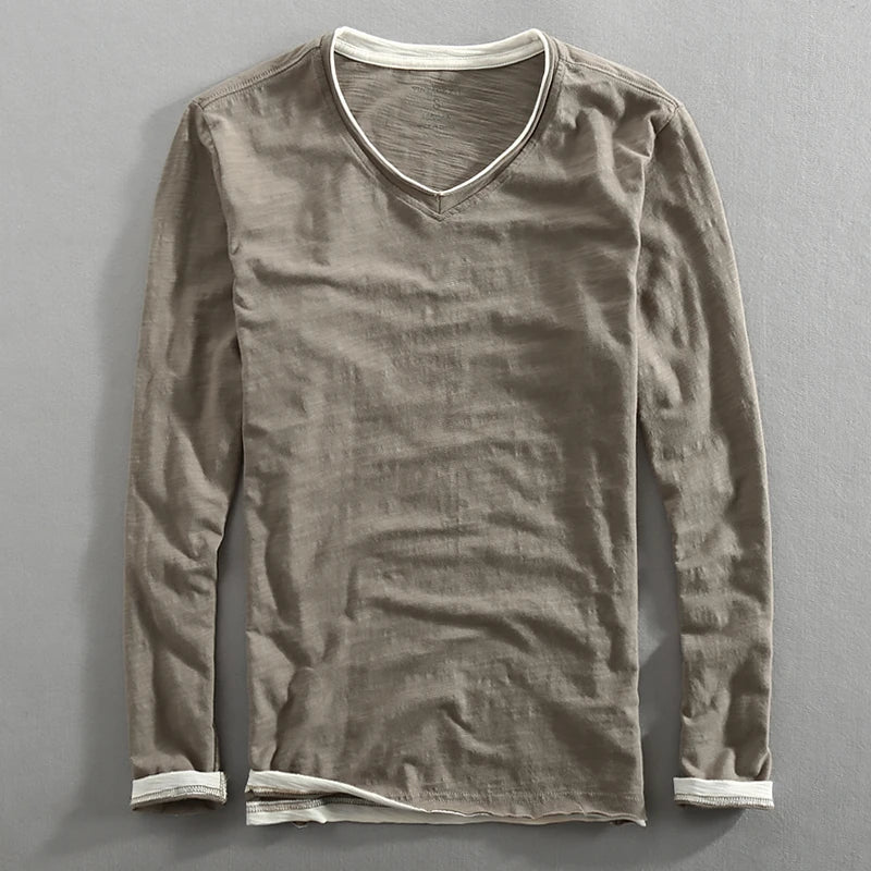 Richard - Casual long-sleeved shirt for summer evenings