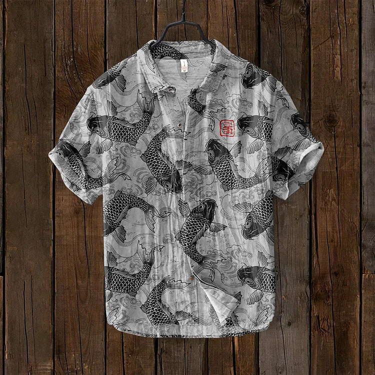 Agata - Vintage Fish Japanese Art Shirt